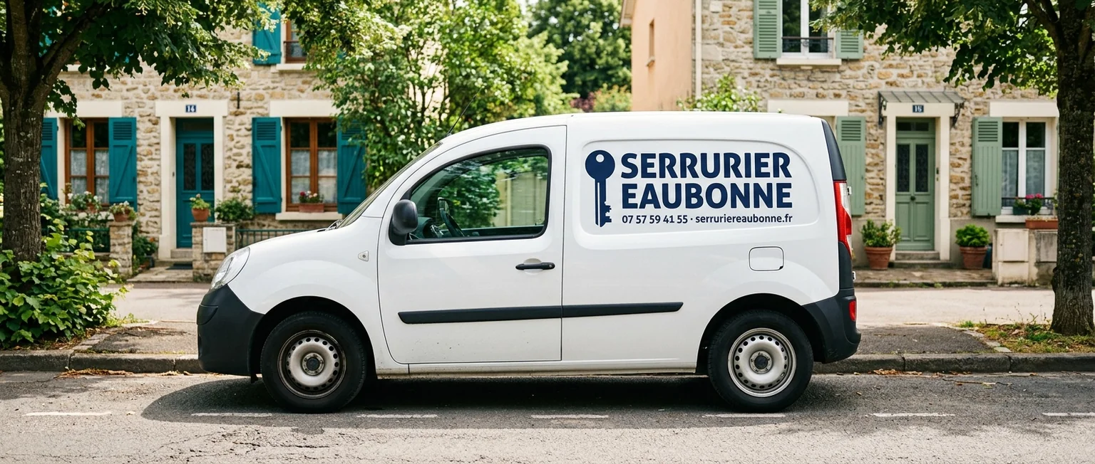 Véhicule Serrurier Eaubonne avec coordonnées